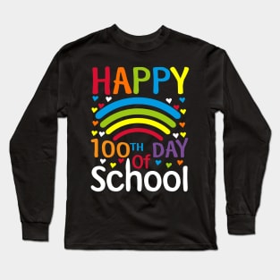 Happy 100 th day of school Long Sleeve T-Shirt